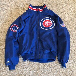 Vintage Chicago Cubs On-Field Jacket Majestic Men's Size Medium Dugout